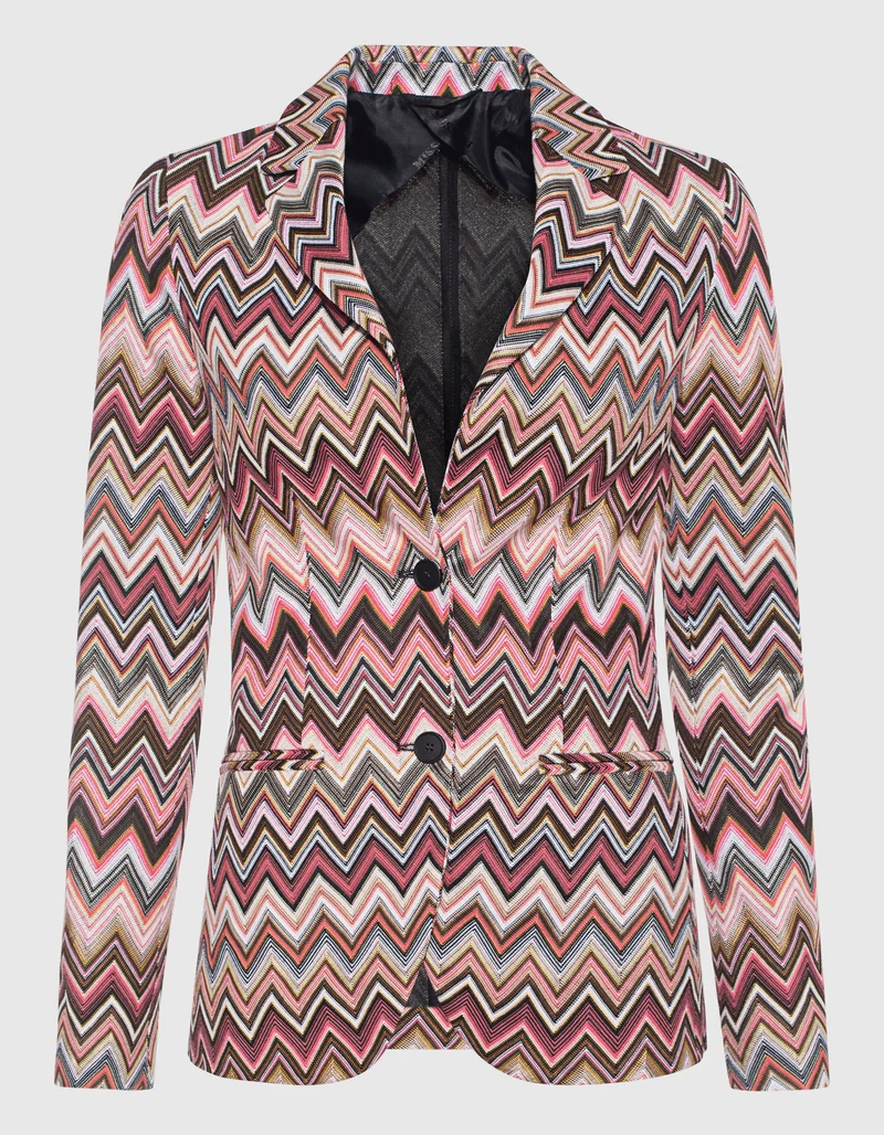 Gemusterter Slim-Fit Blazer