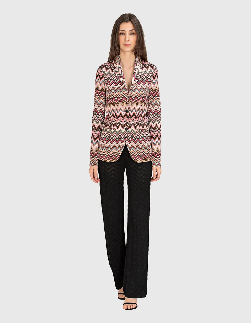 Gemusterter Slim-Fit Blazer