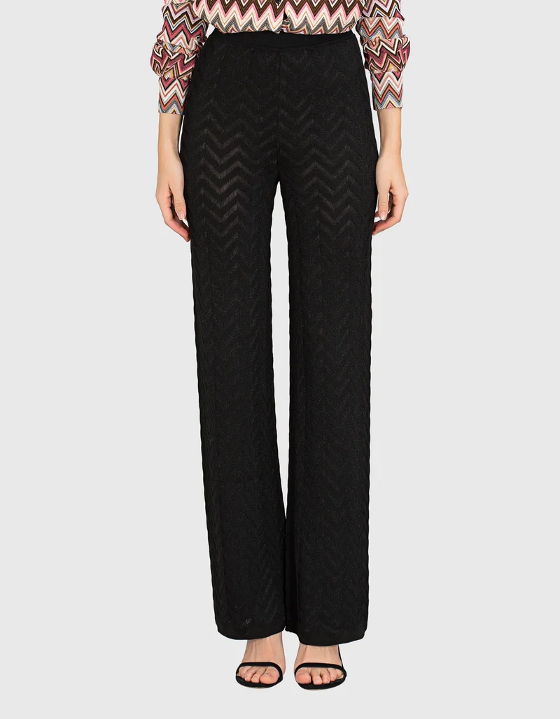Wide-Leg Hose mit elastischem Bund