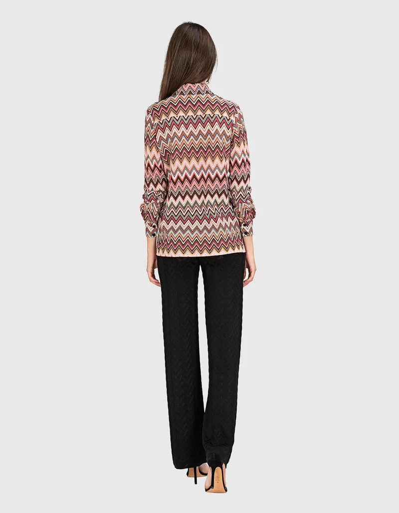 Wide-Leg Hose mit elastischem Bund