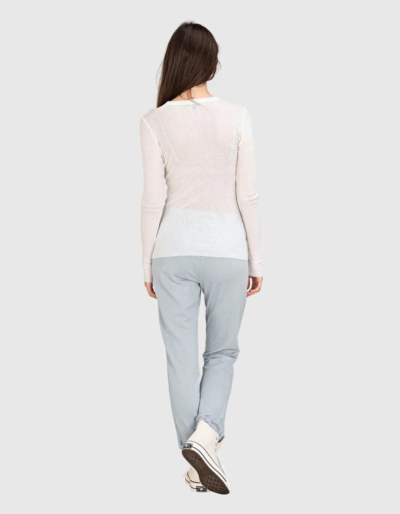 Baumwoll Longsleeve mit Kaschmir Anteil