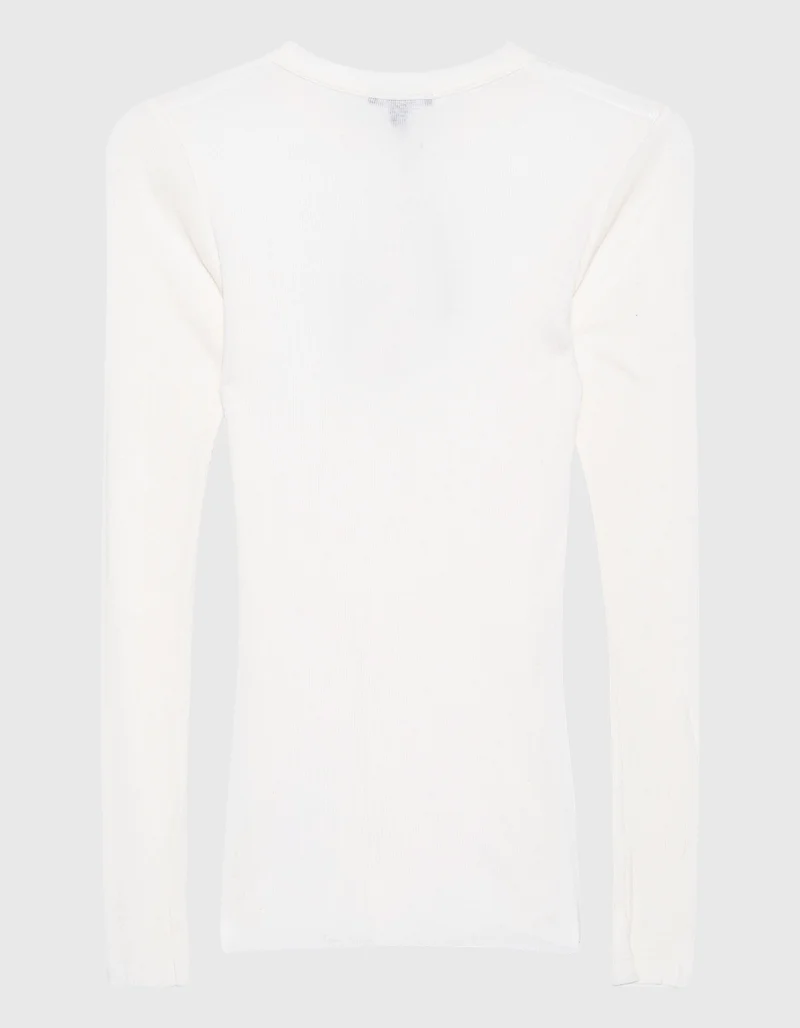 Baumwoll Longsleeve mit Kaschmir Anteil
