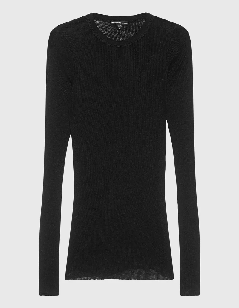 Baumwoll Longsleeve mit Kaschmir Anteil