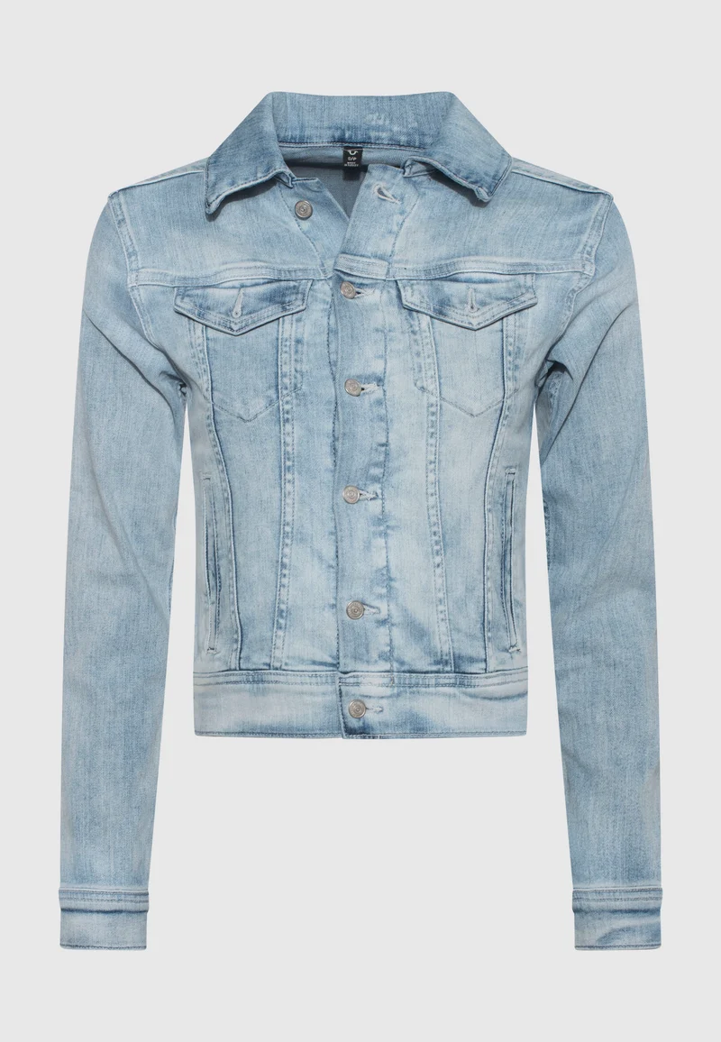 Washed-Out Jeansjacke