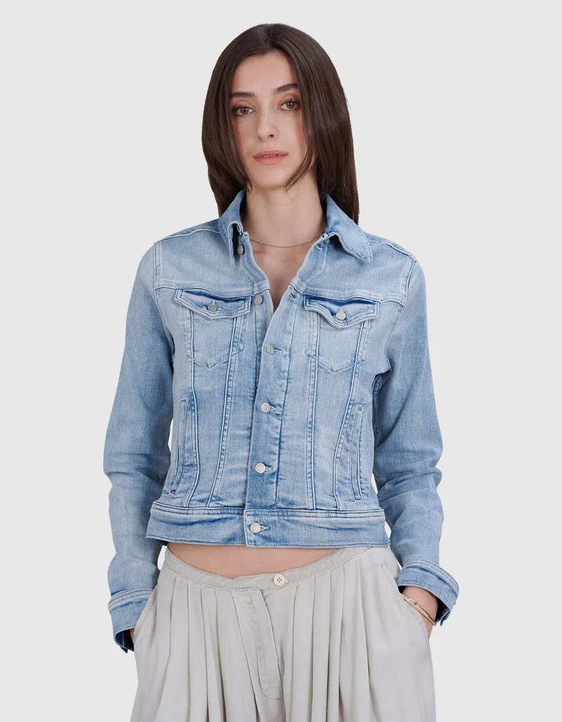 Washed-Out Jeansjacke