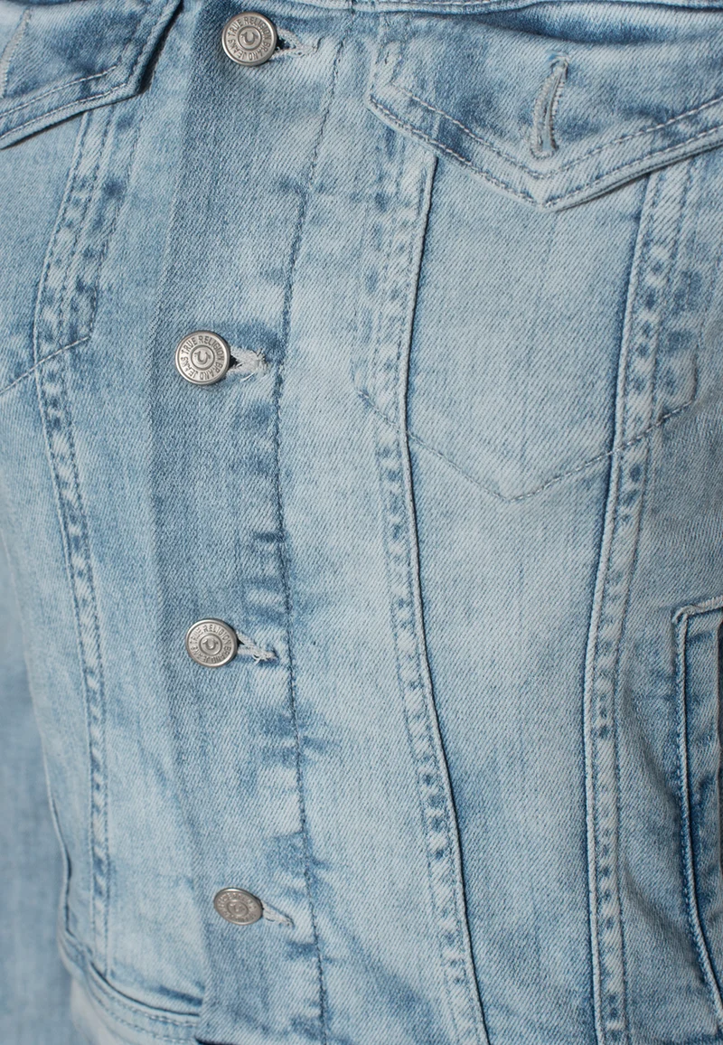 Washed-Out Jeansjacke
