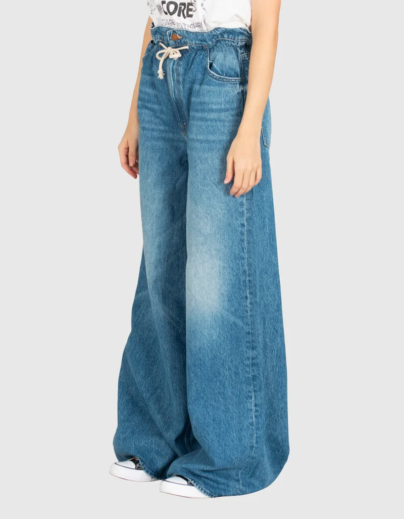Wide-Leg Jeans mit Tunnelzug