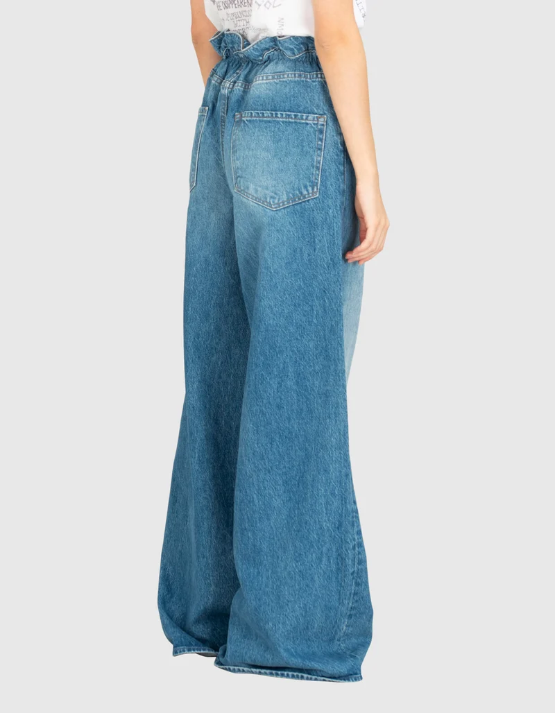 Wide-Leg Jeans mit Tunnelzug