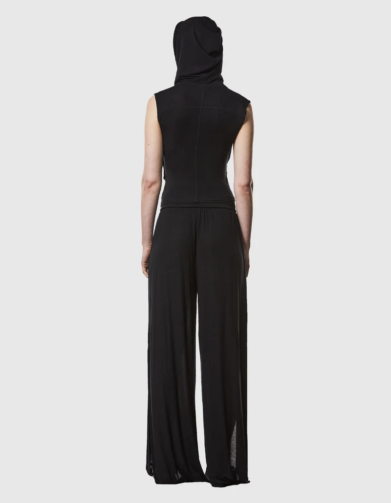 Crop-Top in Wickel-Optik mit Kapuze