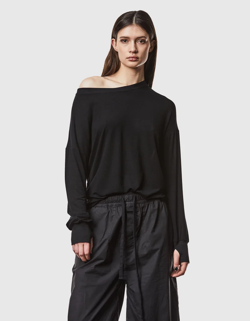 Longsleeve mit rückseitiger Raffung