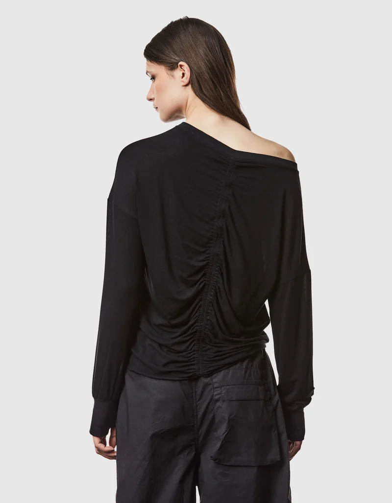 Longsleeve mit rückseitiger Raffung