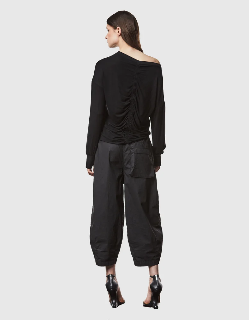 Longsleeve mit rückseitiger Raffung