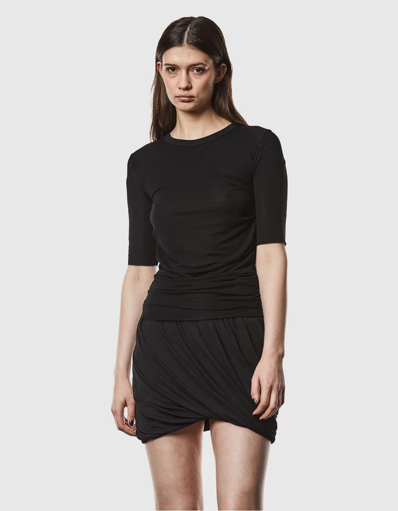 Long-Shirt mit Raffungen