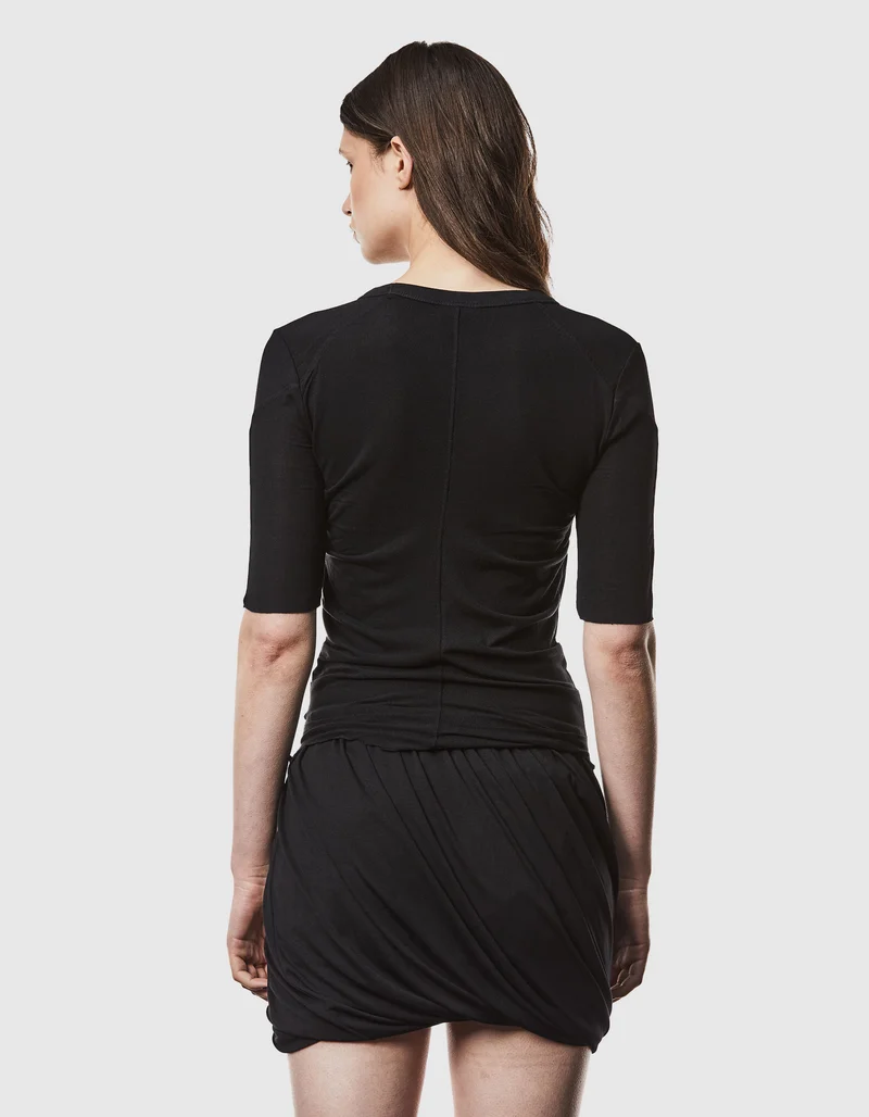 Long-Shirt mit Raffungen