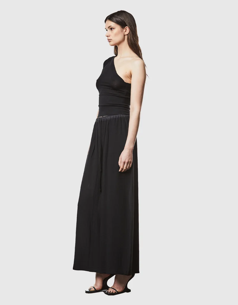 One-Shoulder Top mit Raffung