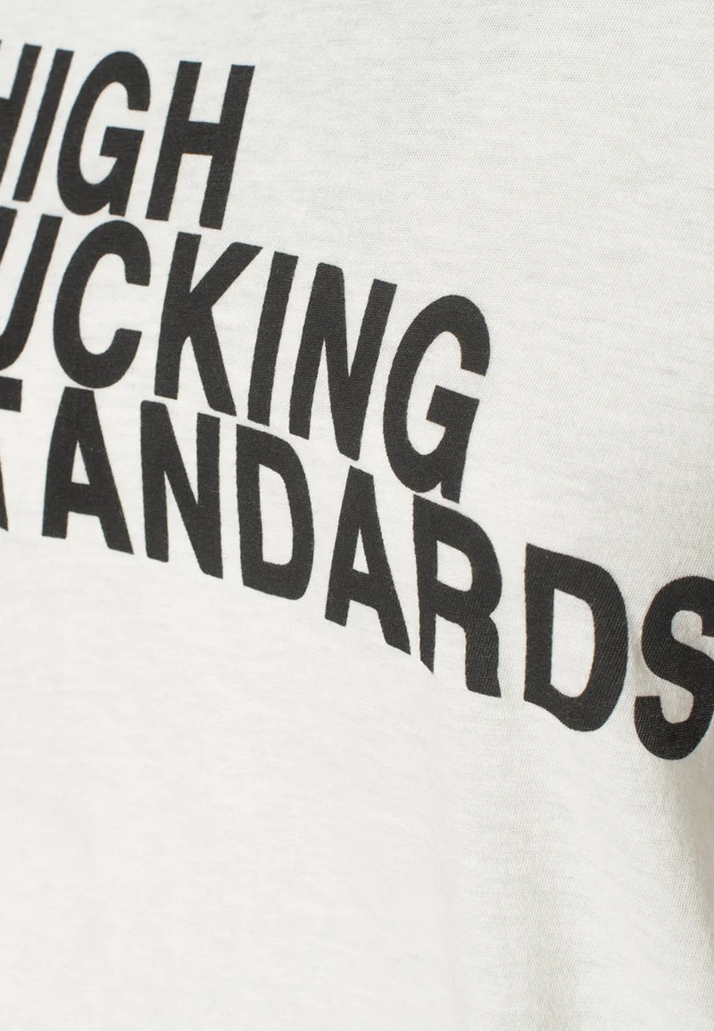 Bedrucktes Oversize-T-Shirt mit Kaschmir-Anteil