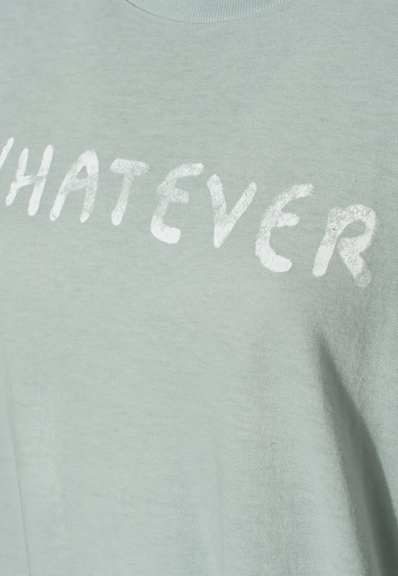 Bedrucktes Oversize-T-Shirt mit Kaschmir-Anteil