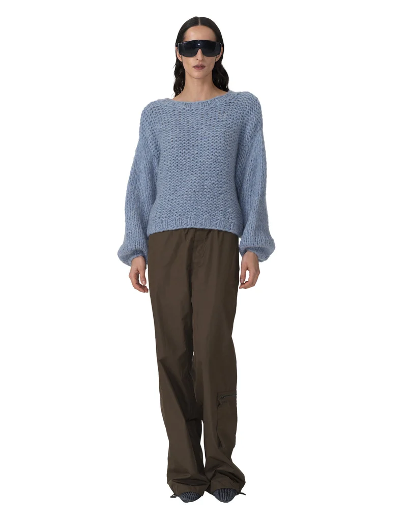 Kaschmir-Pullover mit Rundhalsausschnitt