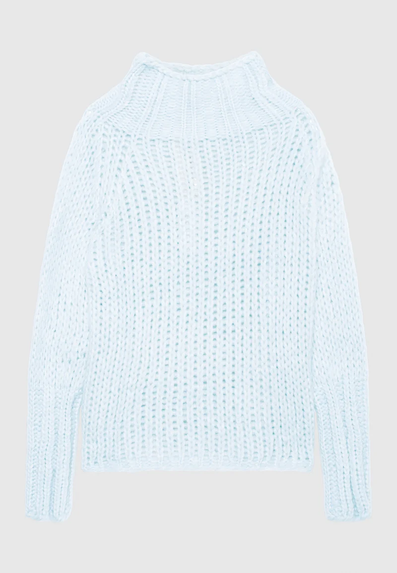 Kaschmir-Pullover mit Stehkragen