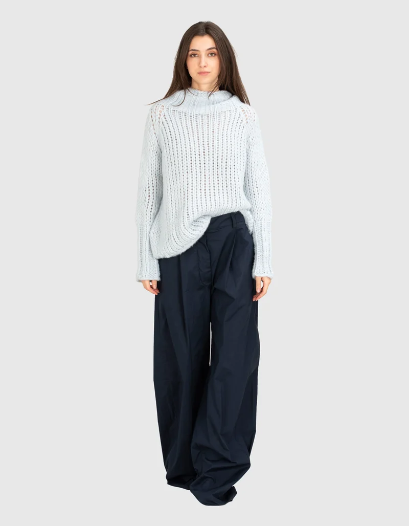 Kaschmir-Pullover mit Stehkragen