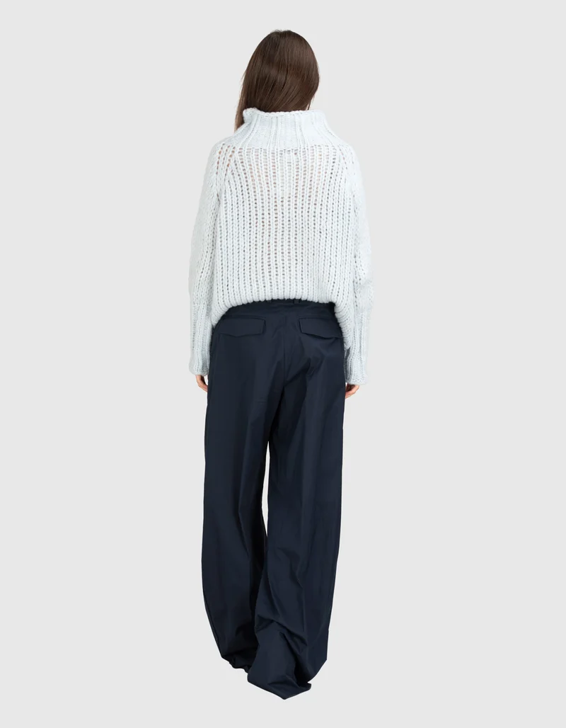Kaschmir-Pullover mit Stehkragen