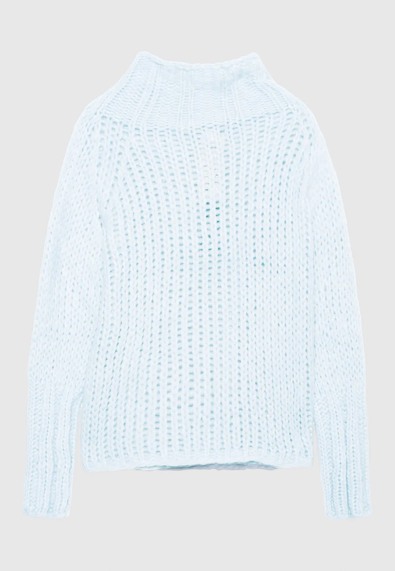 Kaschmir-Pullover mit Stehkragen