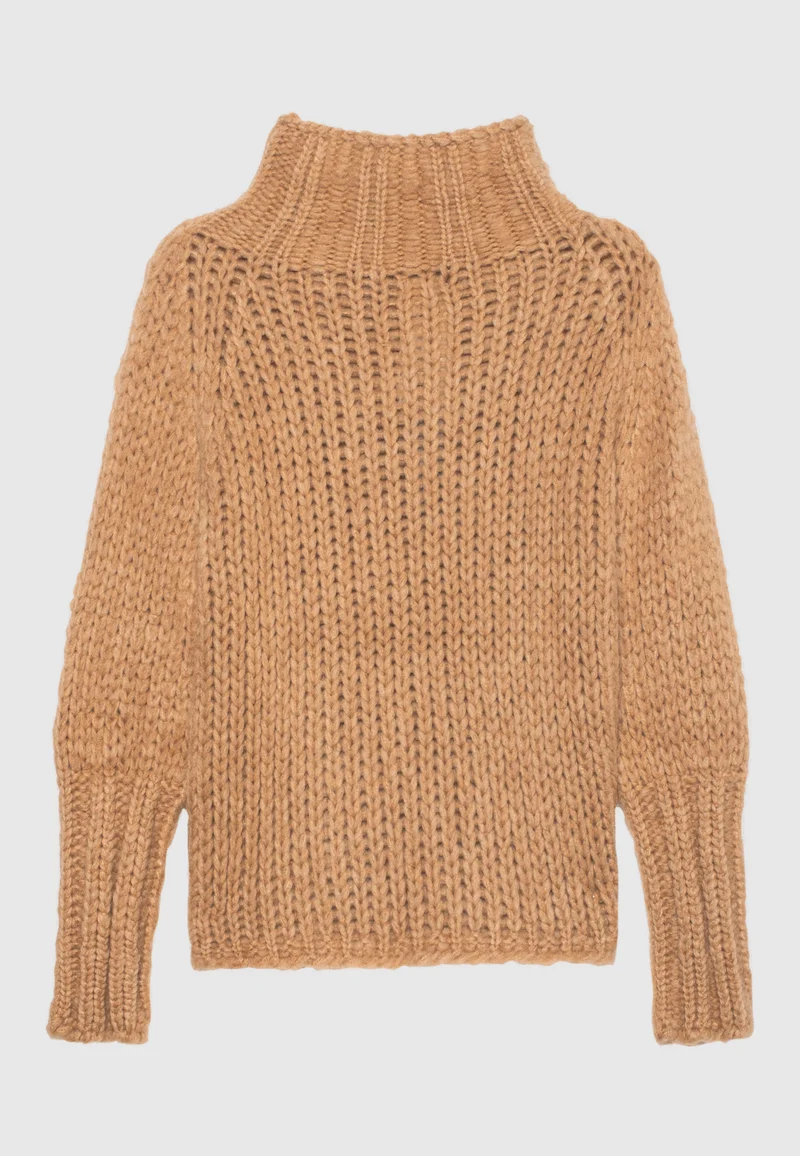 Kaschmir-Pullover mit Stehkragen