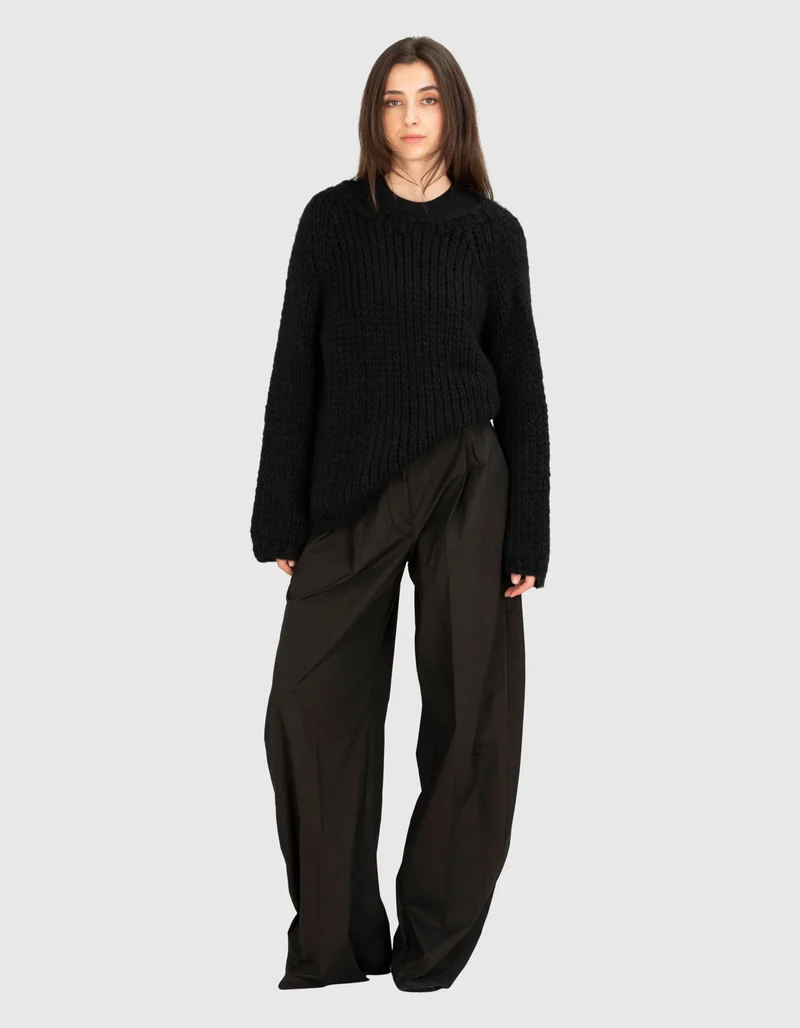 Kaschmir-Pullover mit Rundhalsausschnitt