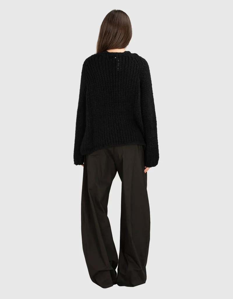 Kaschmir-Pullover mit Rundhalsausschnitt