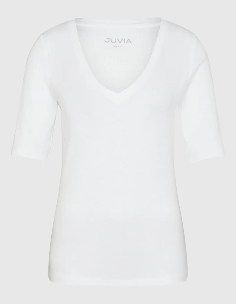 T-Shirt mit V-Ausschnitt