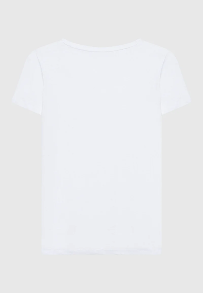 Leinen-Shirt mit V-Ausschnitt