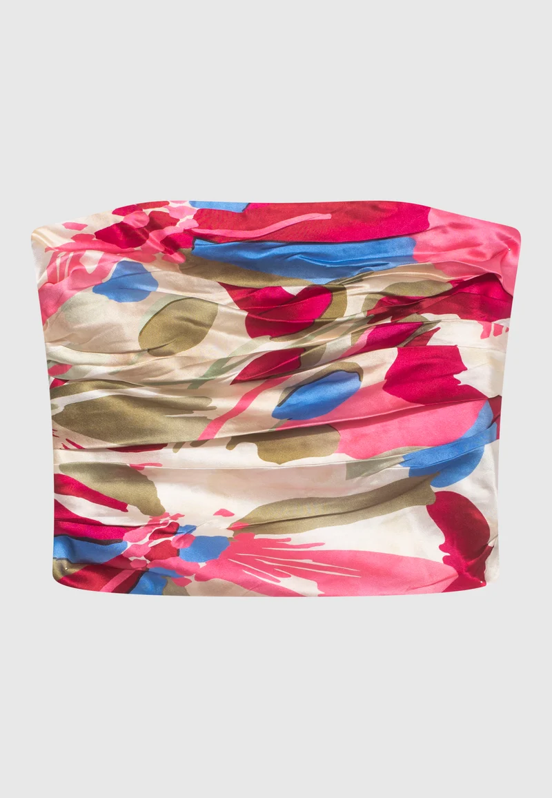 Seiden-Mix Bandeau-Top