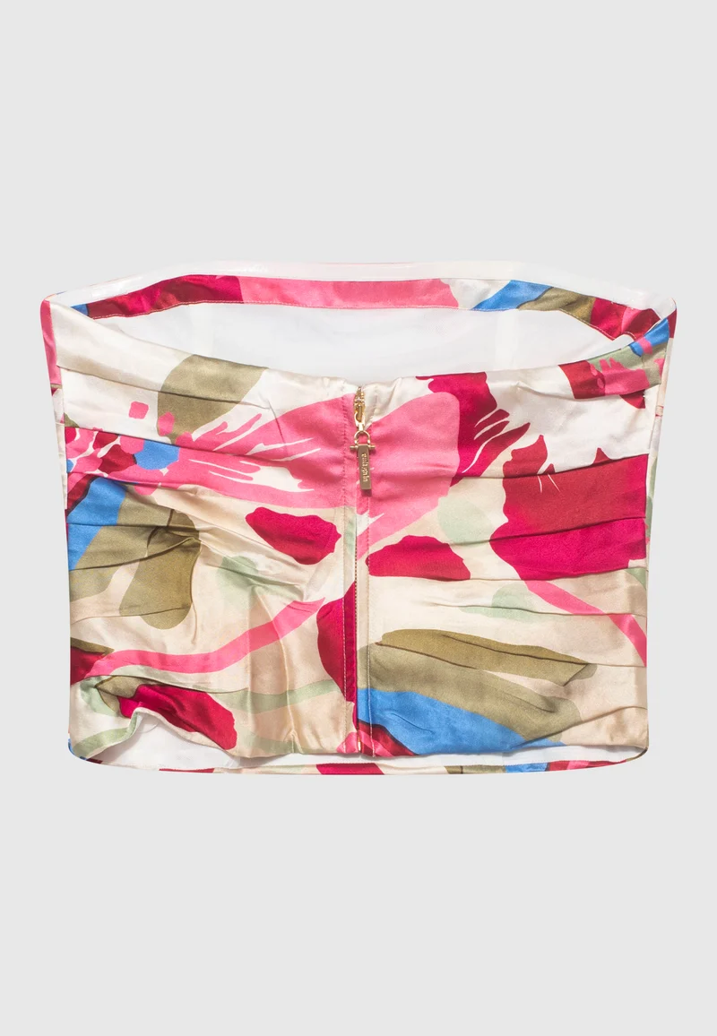 Seiden-Mix Bandeau-Top