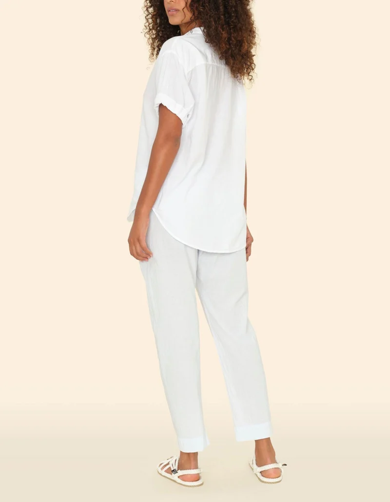 Wide-Leg Hose Draper mit Tunnelzug