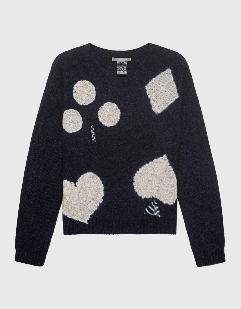 Gemusterter Kaschmir-Pullover
