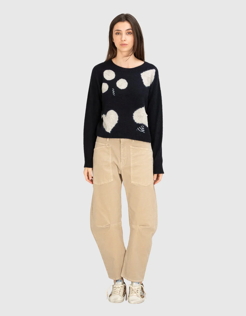 Gemusterter Kaschmir-Pullover