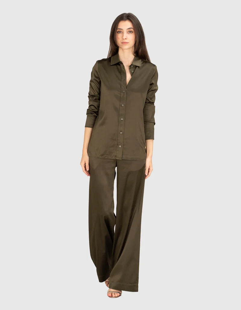 Seiden-Mix Wide-Leg Hose Brody