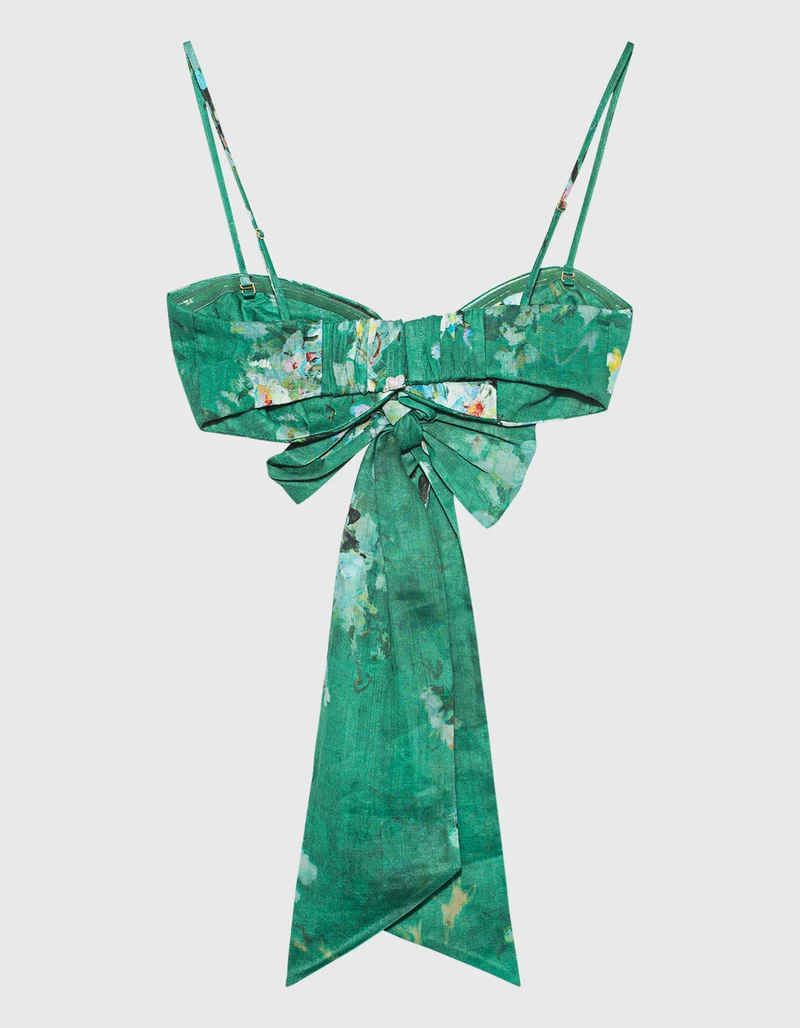 Gemusterter Bralette Everley mit abnhembaren Träger