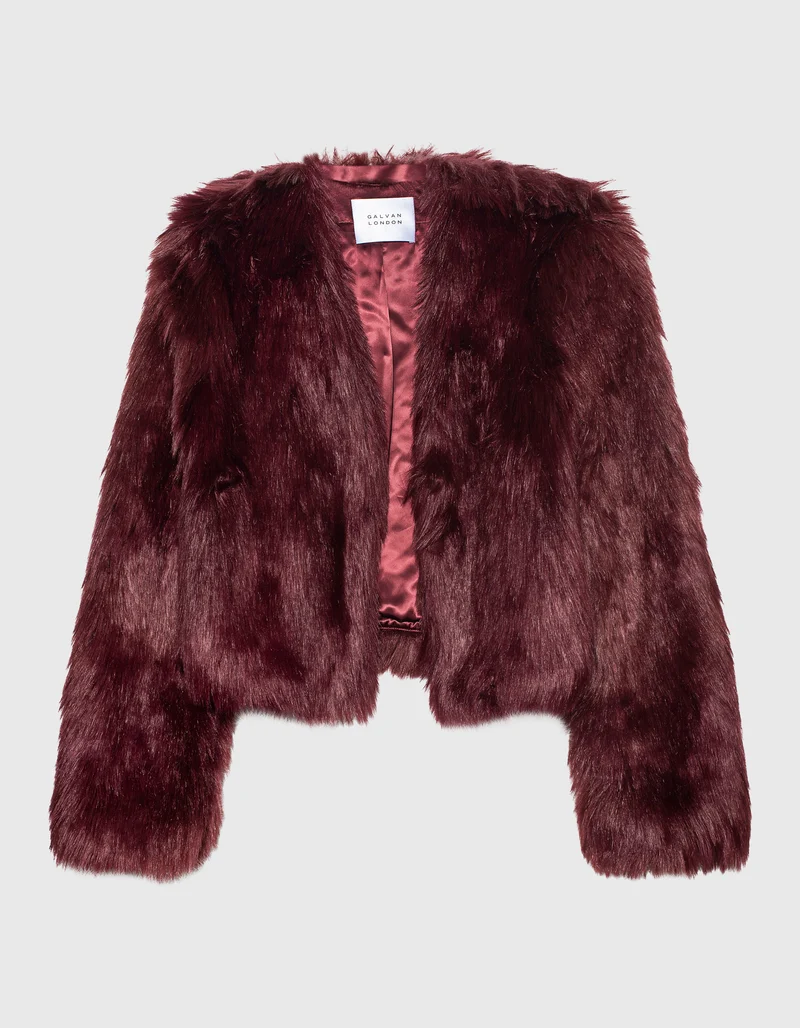 Oversized Faux-Fur Jacke