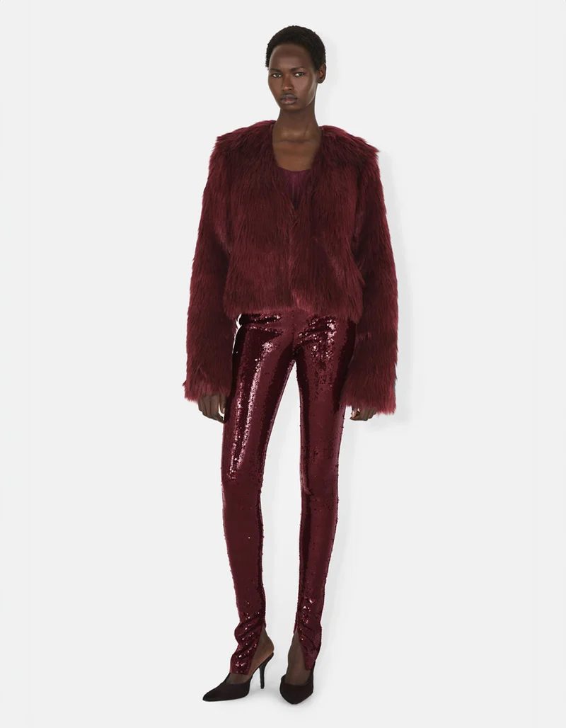 Oversized Faux-Fur Jacke