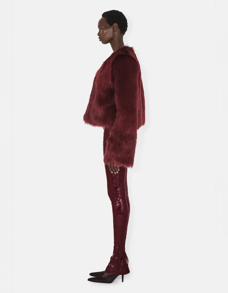 Oversized Faux-Fur Jacke