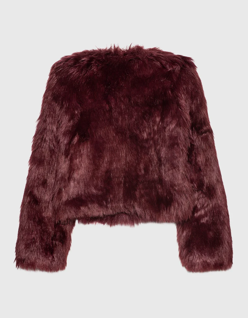 Oversized Faux-Fur Jacke