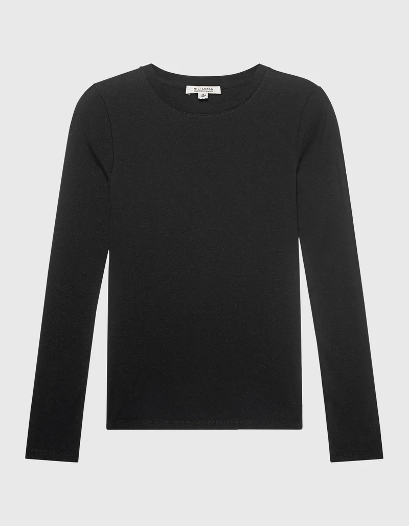 Longsleeve Emelie mit Runhalsausschnitt