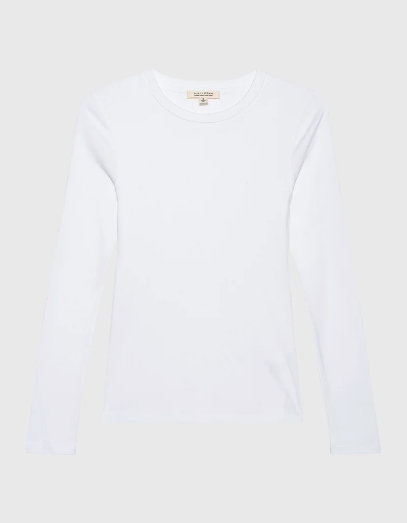 Longsleeve Emelie mit Runhalsausschnitt