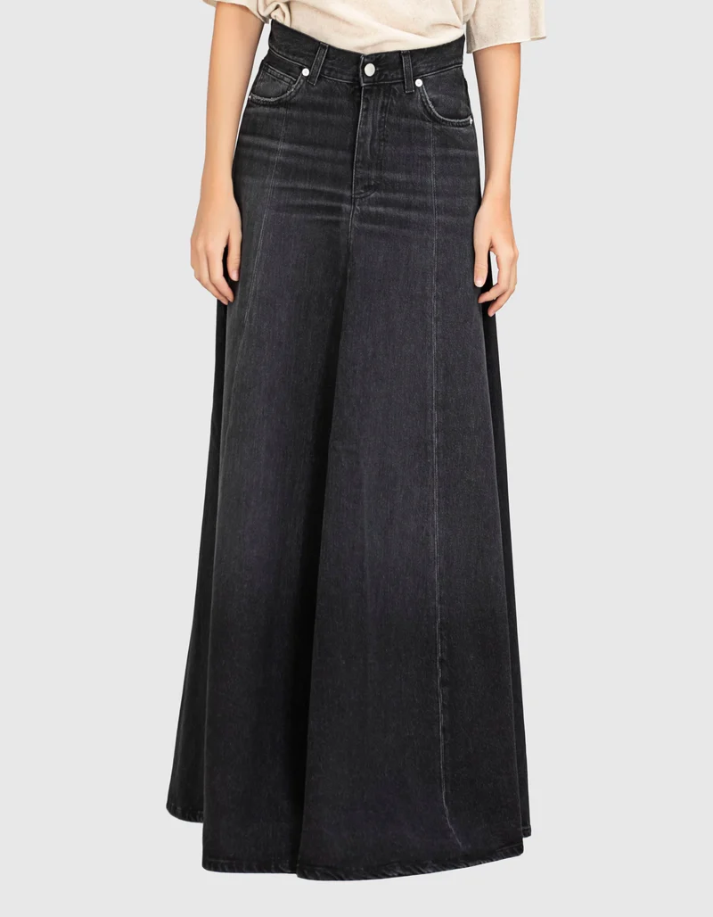 Maxi Jeans Rock