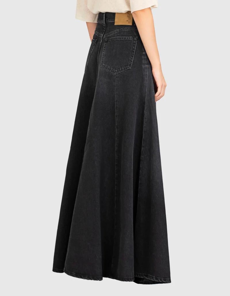 Maxi Jeans Rock