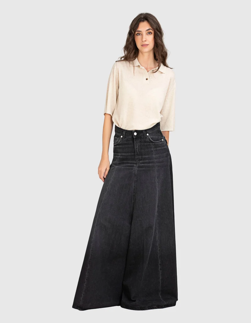 Maxi Jeans Rock