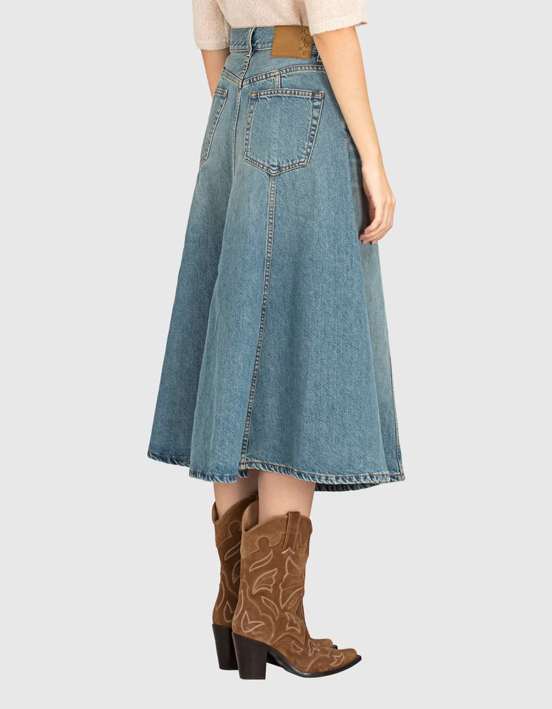 Midi Jeans Rock
