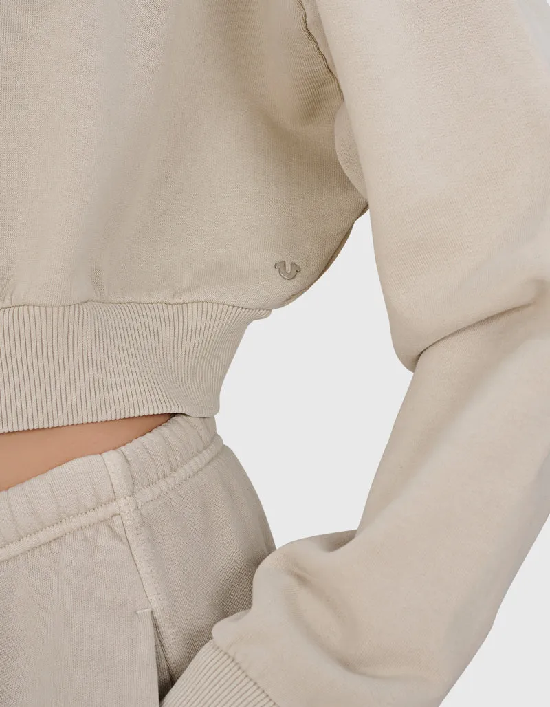 Cropped Zipper Hoodie