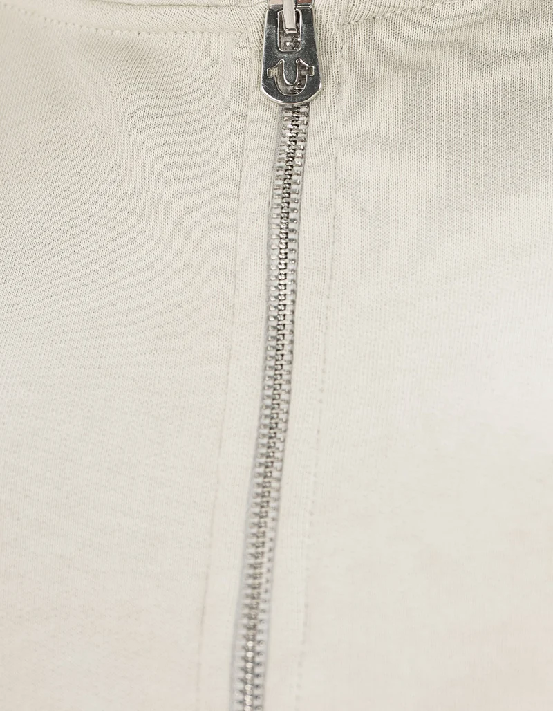 Cropped Zipper Hoodie